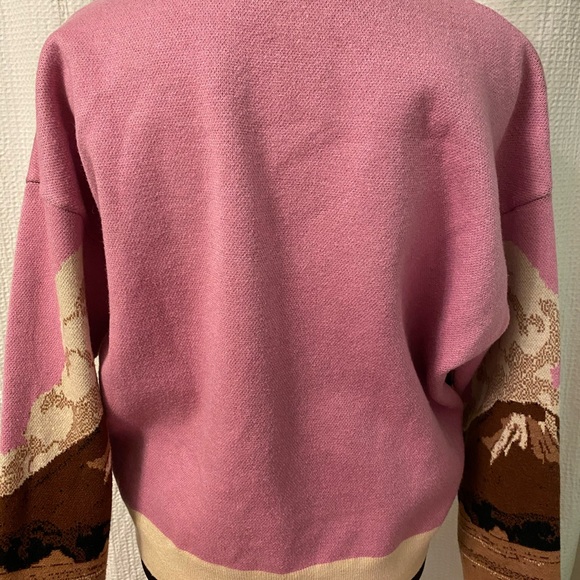Cider Mountain Adventure Sweater - Pink and Brown - Picture 5 of 7